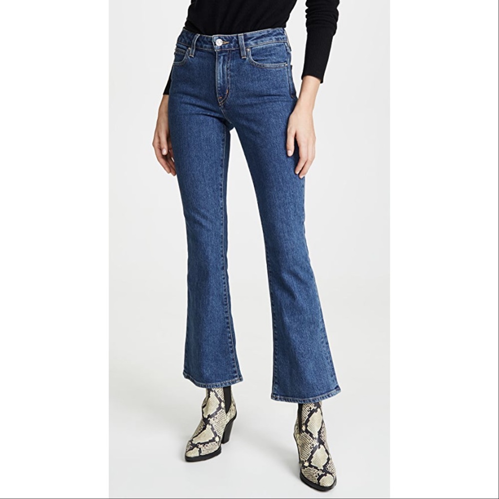 SLVRLAKE Crystal High Rise Bootcut Jeans in Western Hero
